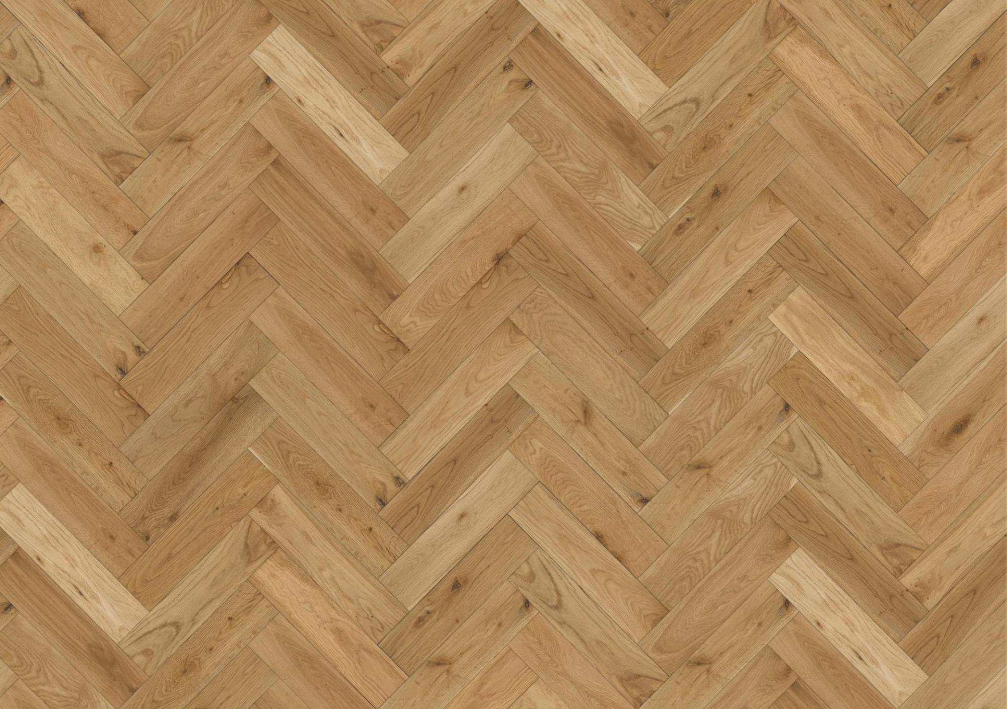 Natural Oak Matt Lacquered & Brushed Herringbone